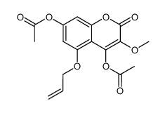 Acetic acid 7-acetoxy-5-allyloxy-3-methoxy-2-oxo-2H-chromen-4-yl ester Structure