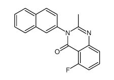 5-fluoro-2-methyl-3-naphthalen-2-ylquinazolin-4-one Structure