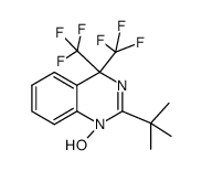 2-tert-butyl-4,4-bis-trifluoromethyl-4H-quinazolin-1-ol Structure