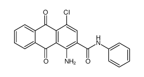 1-Amino-4-chloro-9,10-dioxo-9,10-dihydro-anthracene-2-carboxylic acid phenylamide结构式