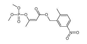 3-(Dimethoxyphosphinyloxy)-2-butenoic acid 2-methyl-5-nitrobenzyl ester Structure