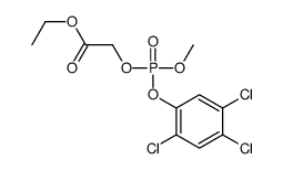 ethyl 2-[methoxy-(2,4,5-trichlorophenoxy)phosphoryl]oxyacetate结构式