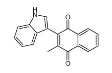 2-(1H-indol-3-yl)-3-methylnaphthalene-1,4-dione结构式