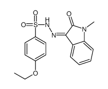 4-ethoxy-N-[(Z)-(1-methyl-2-oxoindol-3-ylidene)amino]benzenesulfonamide结构式