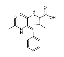 N-acetyl-dehydrophenylalanyl-valine Structure