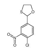 2-(4'-chloro-3'-nitrophenyl)-1,3-oxathiolane结构式