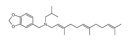 N-(2-Methylpropyl)-N-(3,7,11-trimethyl-2,6,10-dodecatrienyl)-1,3-benzodioxole-5-methanamine Structure