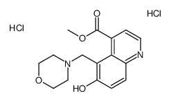 methyl 6-hydroxy-5-(morpholin-4-ylmethyl)quinoline-4-carboxylate,dihydrochloride结构式