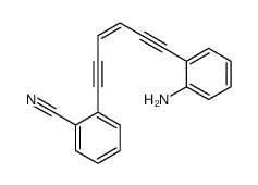 2-[6-(2-aminophenyl)hex-3-en-1,5-diynyl]benzonitrile结构式