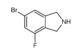 6-bromo-4-fluoroisoindoline结构式