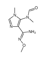 5-(formyl-methyl-amino)-N-methoxy-1-methyl-1H-imidazole-4-carboximidic acid amide Structure