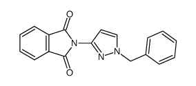 N-(1-benzyl-1H-pyrazol-3-yl)-phthalimide结构式