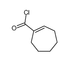 1-Cycloheptene-1-carbonyl chloride (6CI,9CI)结构式