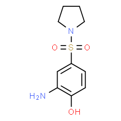 2-AMINO-4-(PYRROLIDINE-1-SULFONYL)-PHENOL结构式