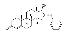 16beta-(Phenylseleno)progesterone Structure