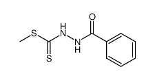 methyl N'-benzoylhydrazinocarbodithioate结构式