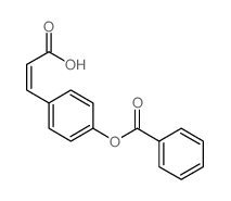 2-Propenoicacid, 3-[4-(benzoyloxy)phenyl]-结构式