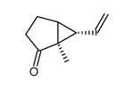 1β-methyl-6β-ethenylbicyclo[3.1.0]hexan-2-one Structure