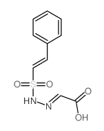 Acetic acid, [[(2-phenylethenyl)sulfonyl]hydrazono]- Structure