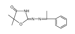 5,5-dimethyl-oxazolidine-2,4-dione 2-[(1-phenyl-ethylidene)-hydrazone] Structure