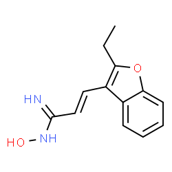 2-Propenimidamide,3-(2-ethyl-3-benzofuranyl)-N-hydroxy-(9CI) structure