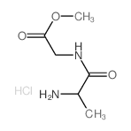 methyl 2-(2-aminopropanoylamino)acetate structure