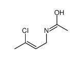 N-(3-chlorobut-2-enyl)acetamide结构式