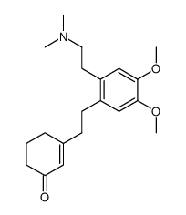 3-[2-[2-(N,N-dimethylamino)ethyl-4,5-dimethoxyphenyl]ethyl]cyclohex-2-en-1-one结构式