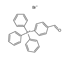 (p-formylphenyl)triphenylphosphonium bromide Structure