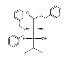 benzyl (2S,3R)-2-(dibenzylamino)-3-hydroxy-4-methylpentanoate Structure