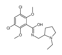 2-((3,5-Dichloro-2,6-dimethoxybenzamido)methyl)-1-ethylpyrrolidine结构式