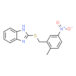 2-(2-METHYL-5-NITROBENZYLTHIO)-1H-BENZO[D]IMIDAZOLE picture