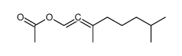 acetic acid-(3,7-dimethyl-octa-1,2-dienyl ester)结构式