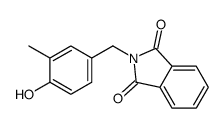 2-[(4-hydroxy-3-methylphenyl)methyl]isoindole-1,3-dione结构式