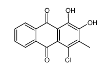 1-chloro-3,4-dihydroxy-2-methyl-anthraquinone结构式