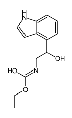 ethyl N-[2-hydroxy-2-(1H-indol-4-yl)ethyl]carbamate Structure