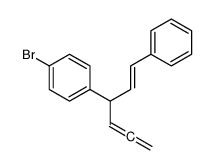 1-bromo-4-(1-phenylhexa-1,4,5-trien-3-yl)benzene Structure