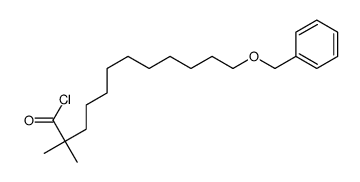 2,2-dimethyl-12-phenylmethoxydodecanoyl chloride结构式