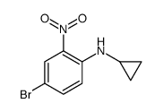 4-Bromo-N-cyclopropyl-2-nitroaniline structure