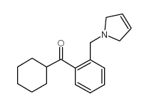 CYCLOHEXYL 2-(3-PYRROLINOMETHYL)PHENYL KETONE结构式