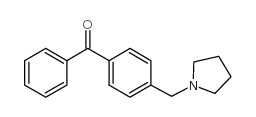 4-(PYRROLIDINOMETHYL)BENZOPHENONE structure