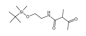 N-(2-t-butyldimethylsiloxyethyl)-2-methylacetoacetamide Structure