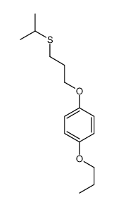 1-(3-propan-2-ylsulfanylpropoxy)-4-propoxybenzene Structure