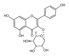 Kaempferol 3-O-α-L-rhamnopyranoside结构式