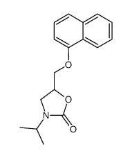 3-isopropyl-5-((nphthyloxy)methyl)oxazolidin-2-one Structure