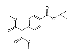 2-(4-tert-butoxycarbonyl-phenyl)-malonic acid dimethyl ester Structure