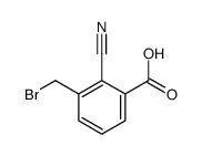 3-(bromomethyl)-2-cyanobenzoic acid结构式