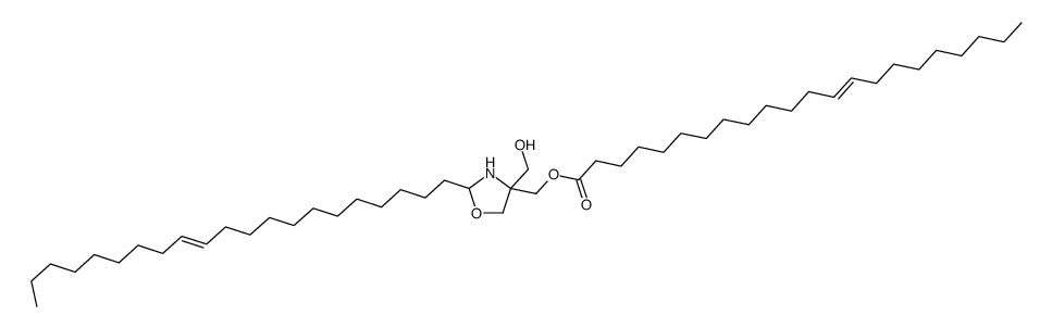 [2-(henicos-12-enyl)-4,5-dihydro-4-(hydroxymethyl)-4-oxazolidinyl]methyl docos-13-enoate结构式