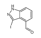 3-iodo-2H-indazole-4-carbaldehyde Structure