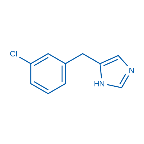 5-(3-Chlorobenzyl)-1H-imidazole structure
